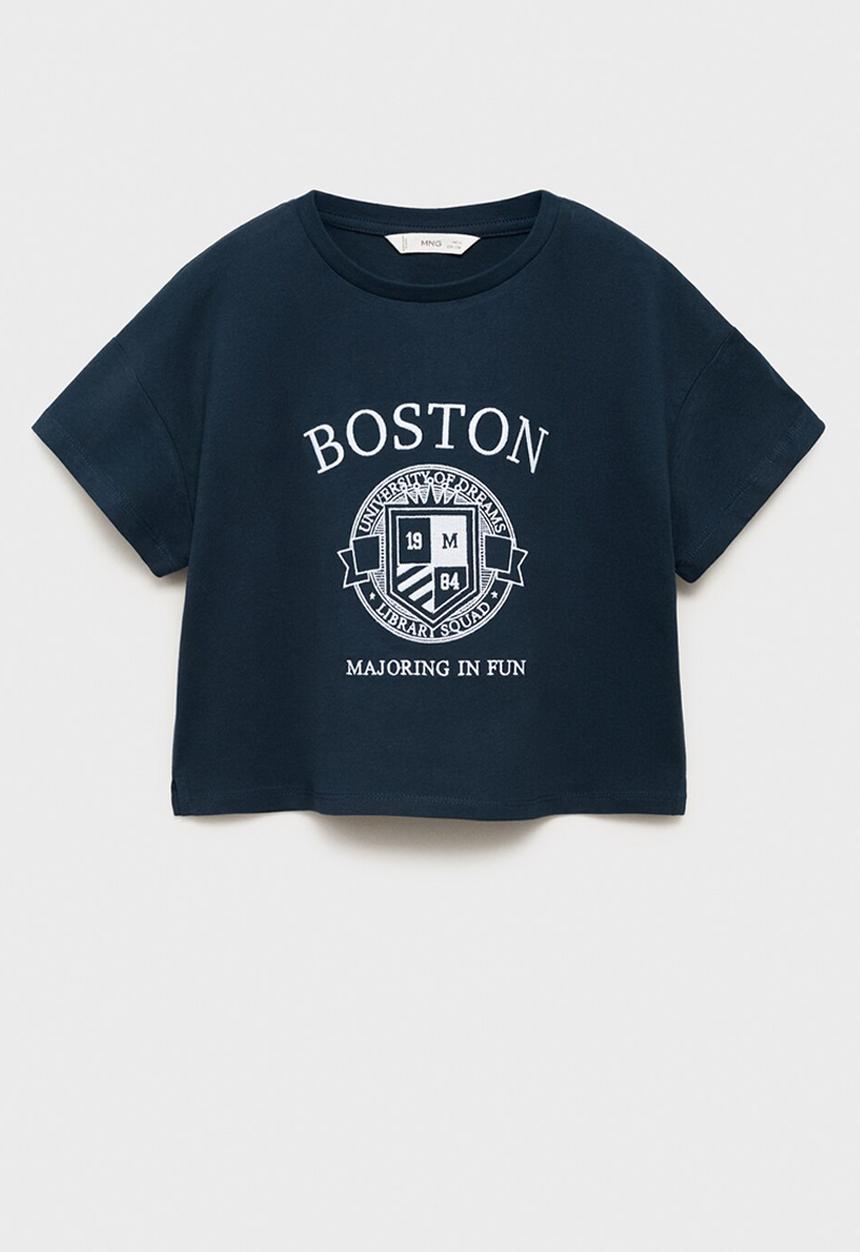 MANGO - T-shirt city - navy