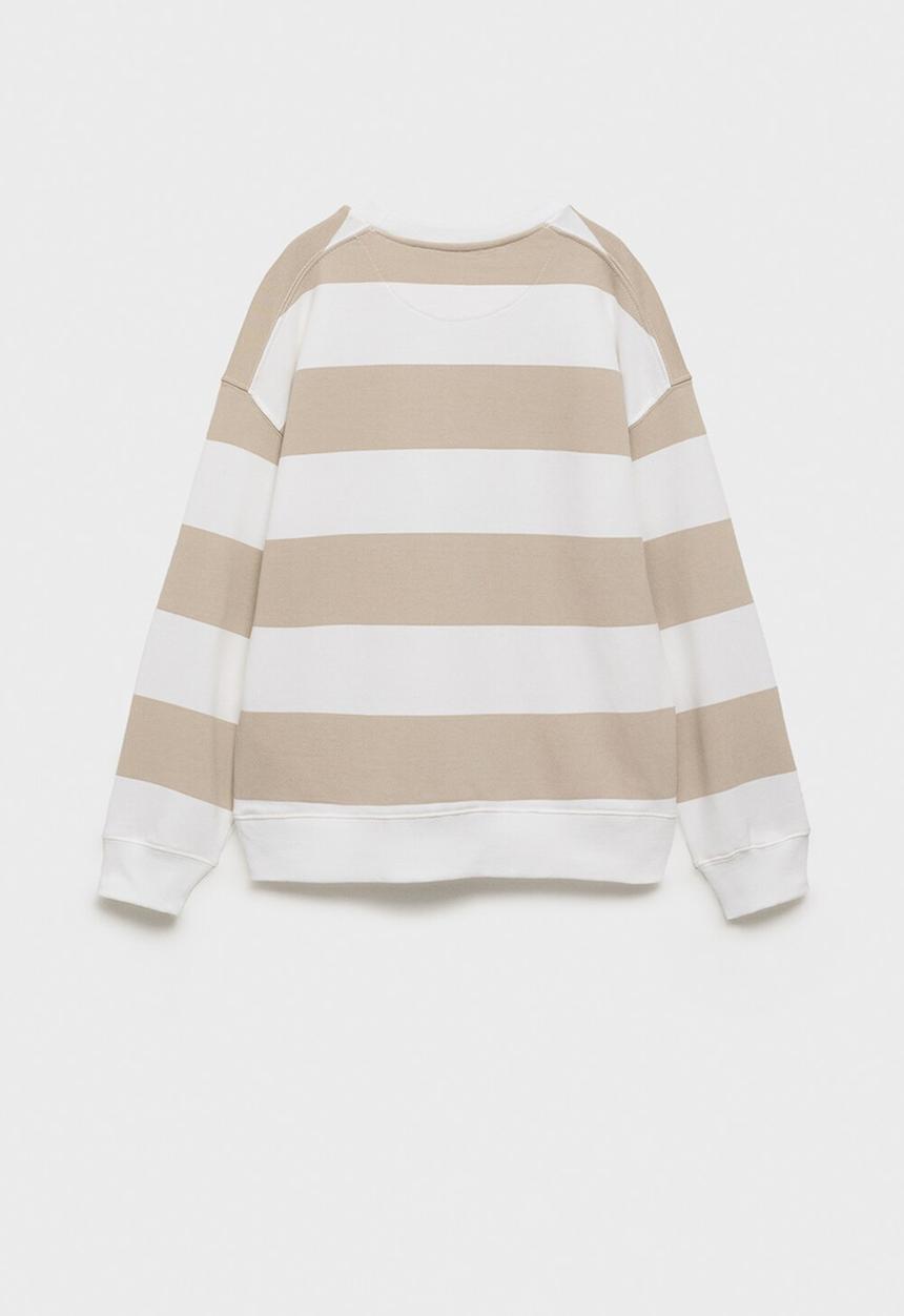 MANGO - Sweatshirt striblo - light pastel brown
