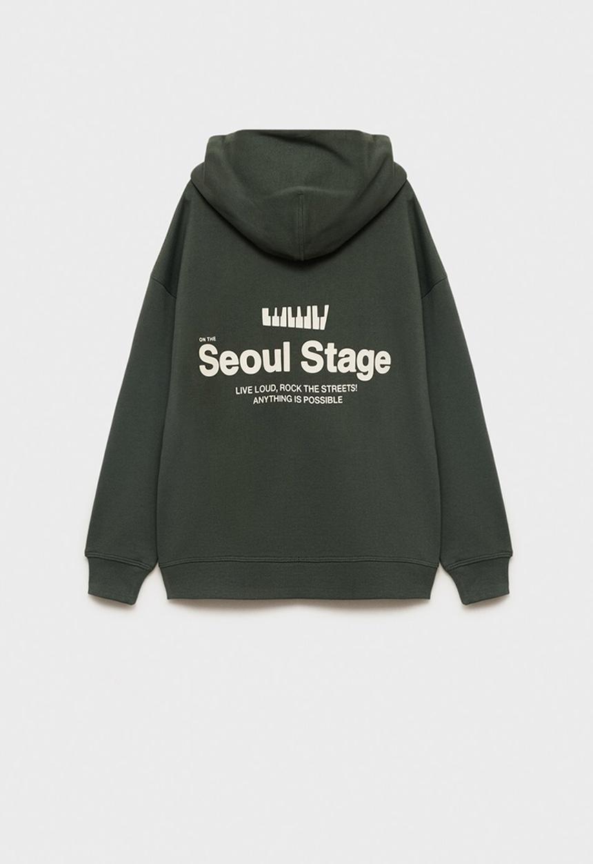 MANGO - Sweatshirt seoul - medium green
