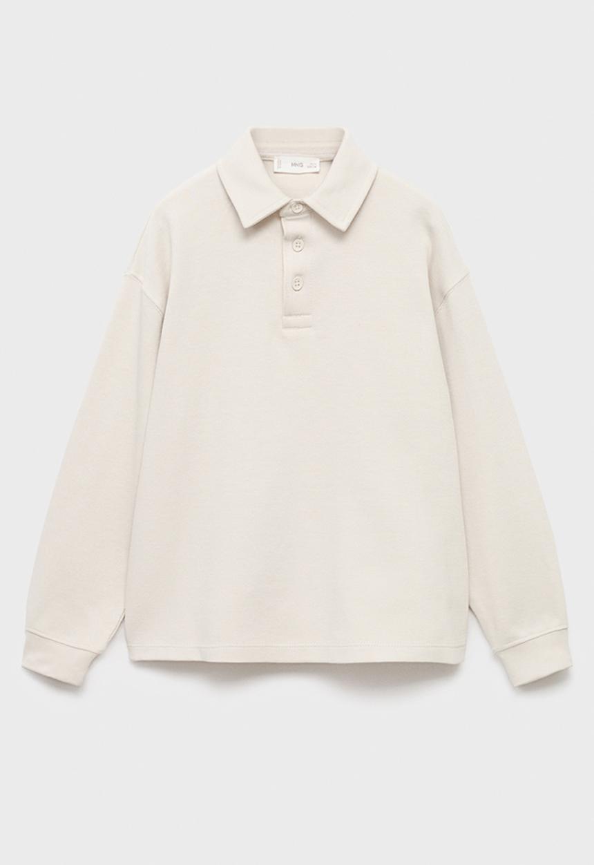MANGO - Sweatshirt polos - natural