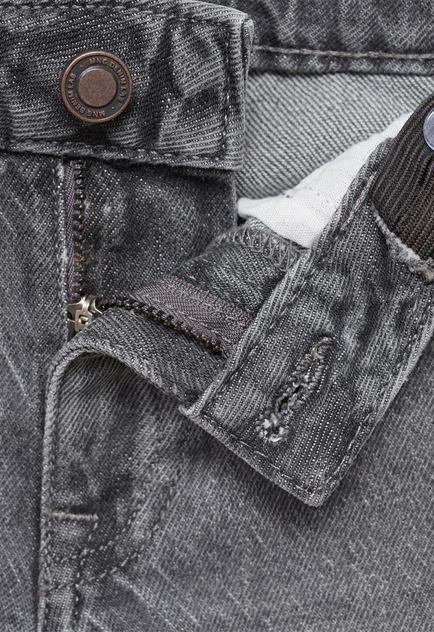 MANGO - Jeans regular - open gray