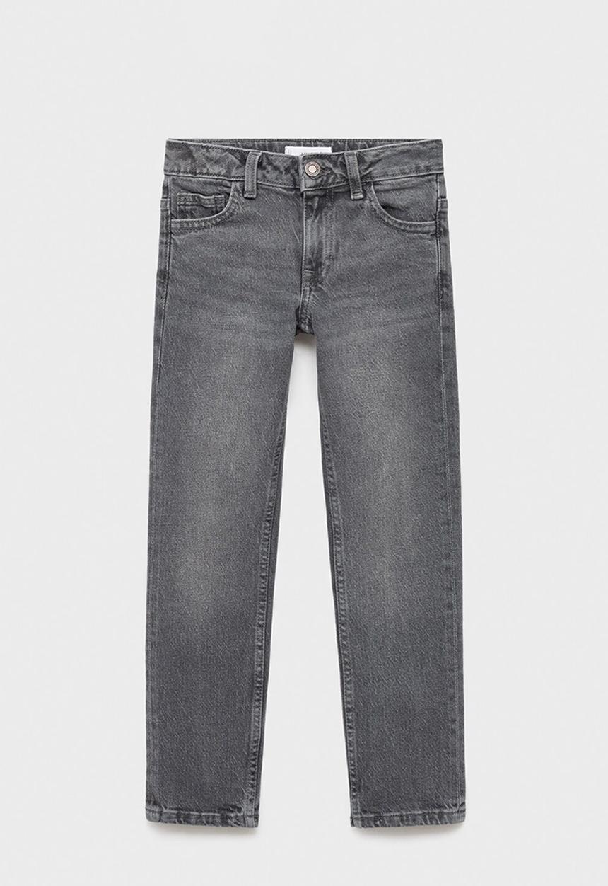 MANGO - Jeans regular - open gray