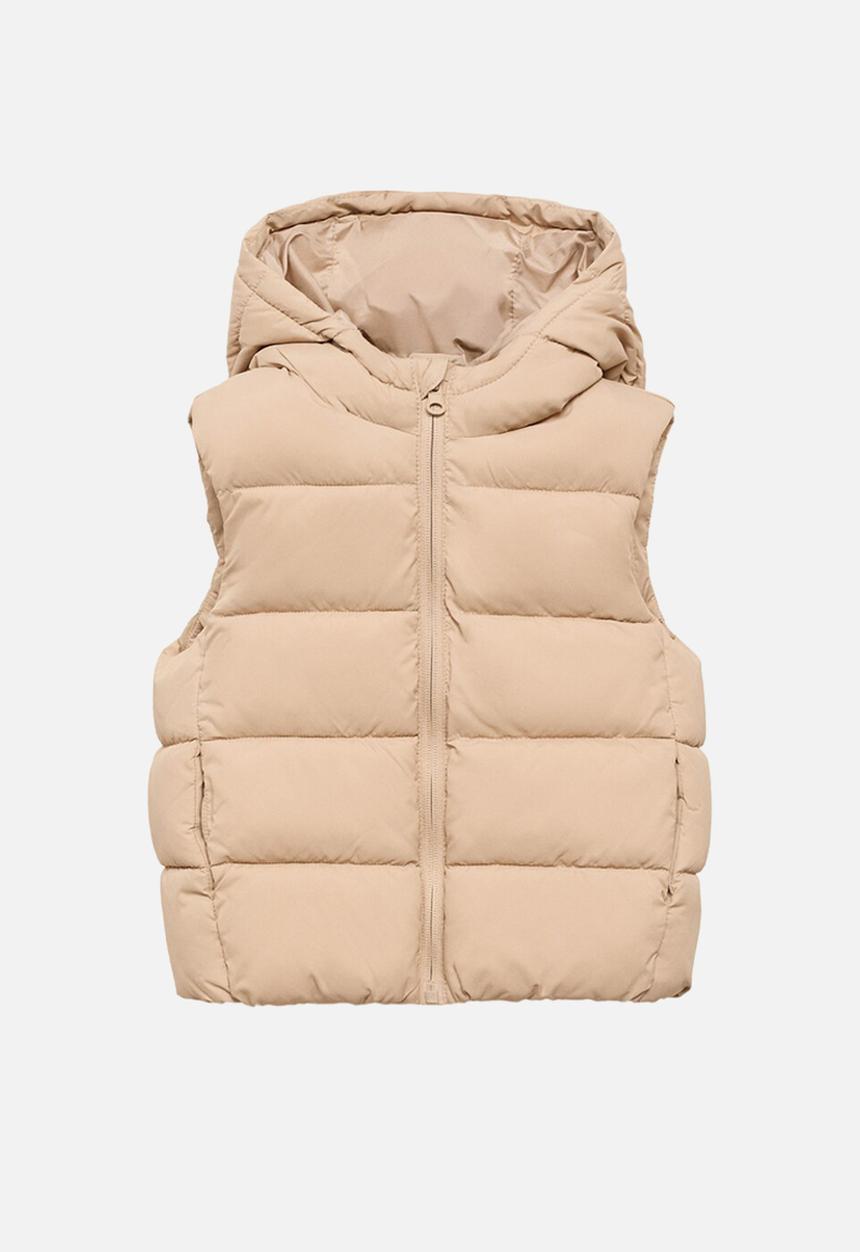 MANGO - Outer vest aldov - light pastel brown