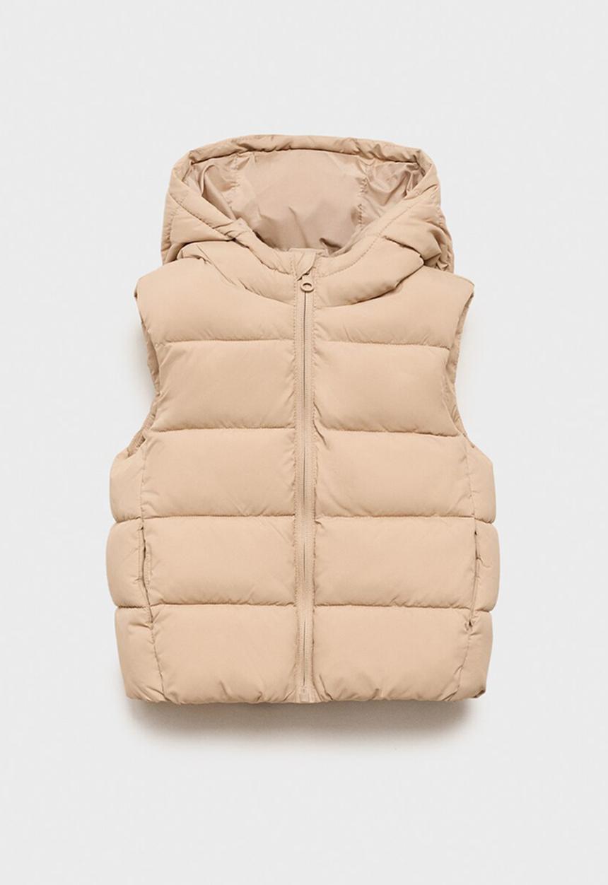 MANGO - Outer vest aldov - light pastel brown