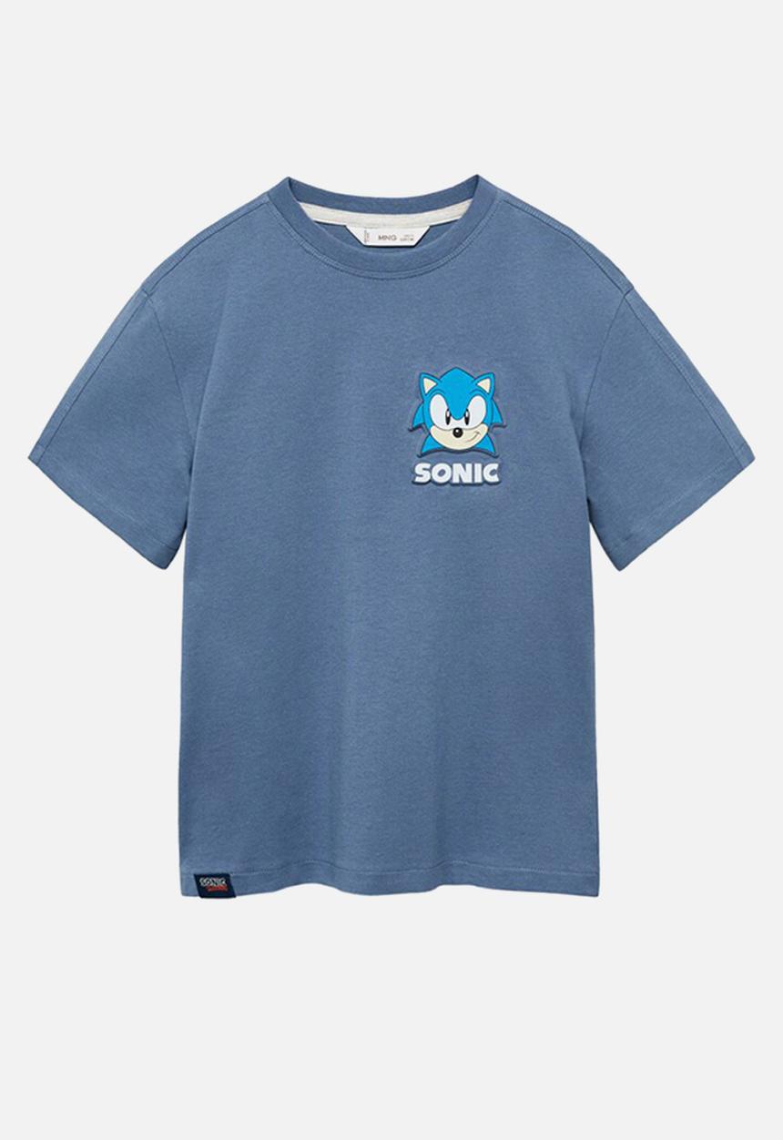 MANGO - T-shirt sonicact - medium blue