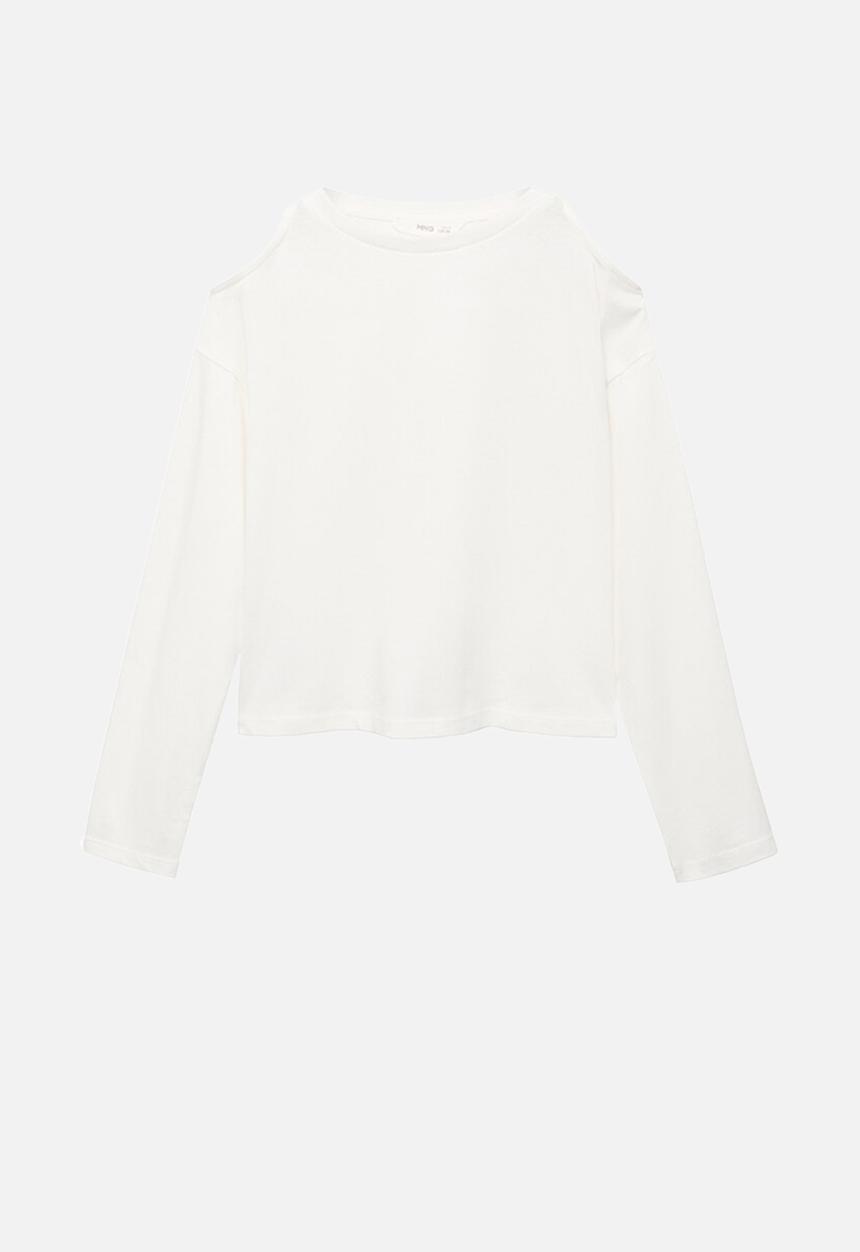 MANGO - T-shirt cutout - natural