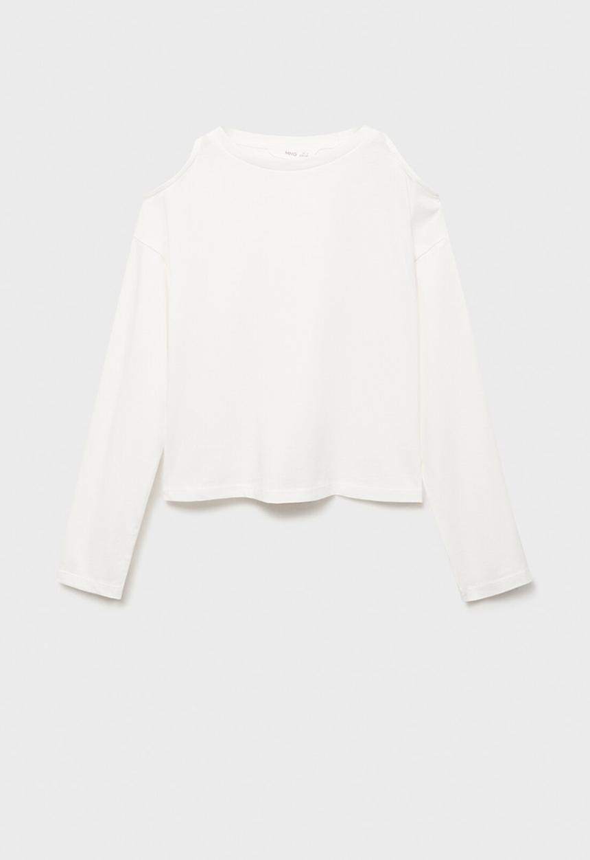 MANGO - T-shirt cutout - natural