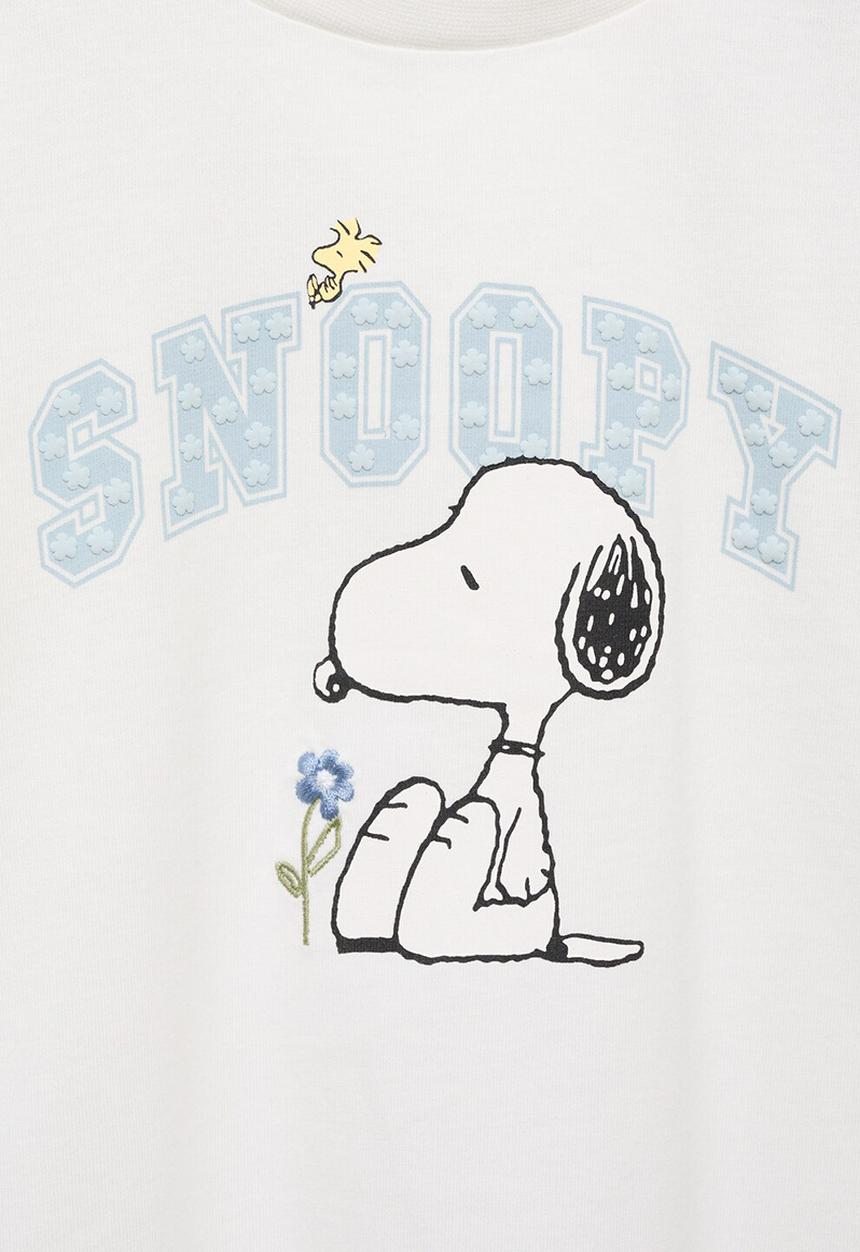 MANGO - T-shirt syflor - natural