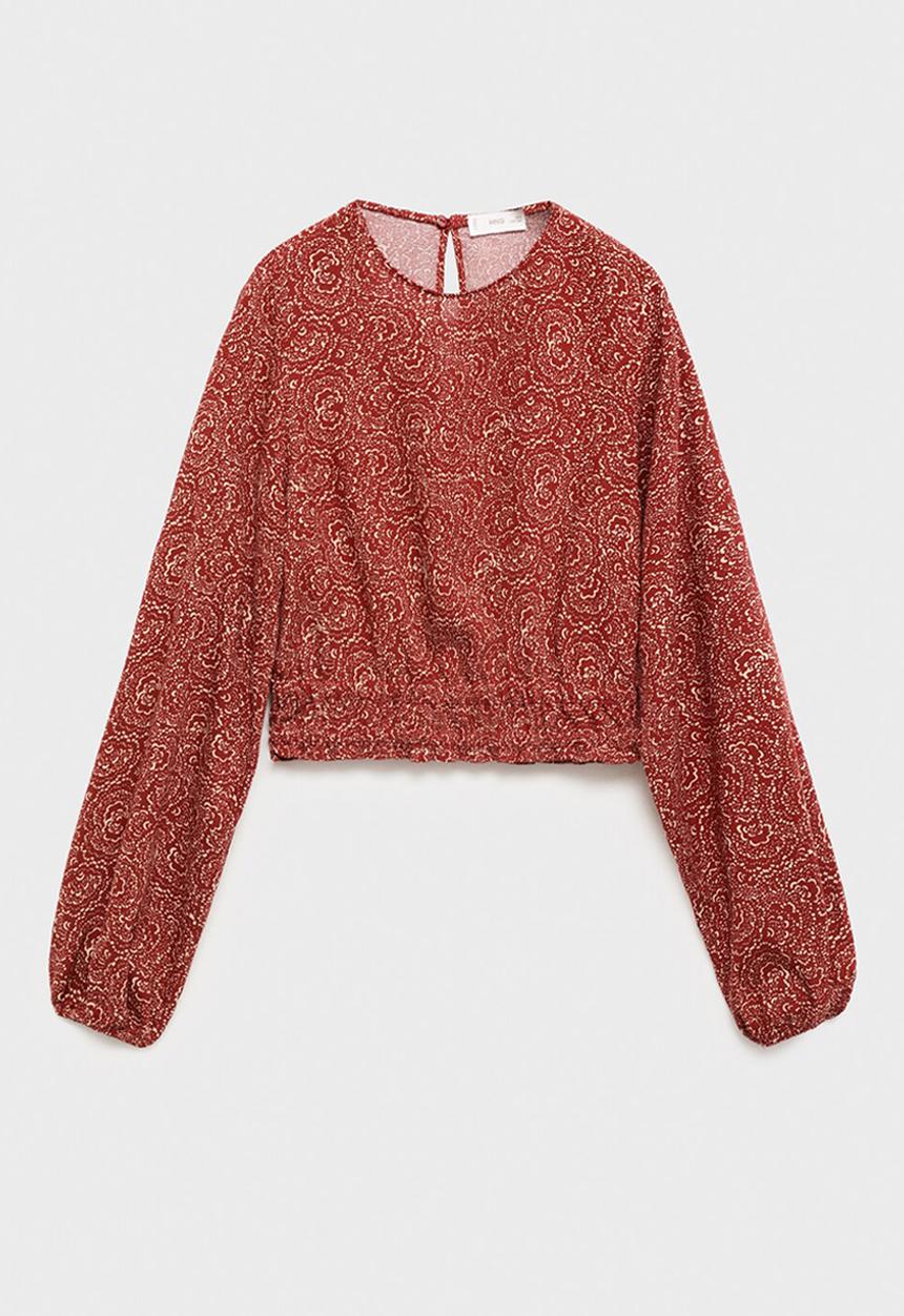 MANGO - Blouse lolita - medium orange