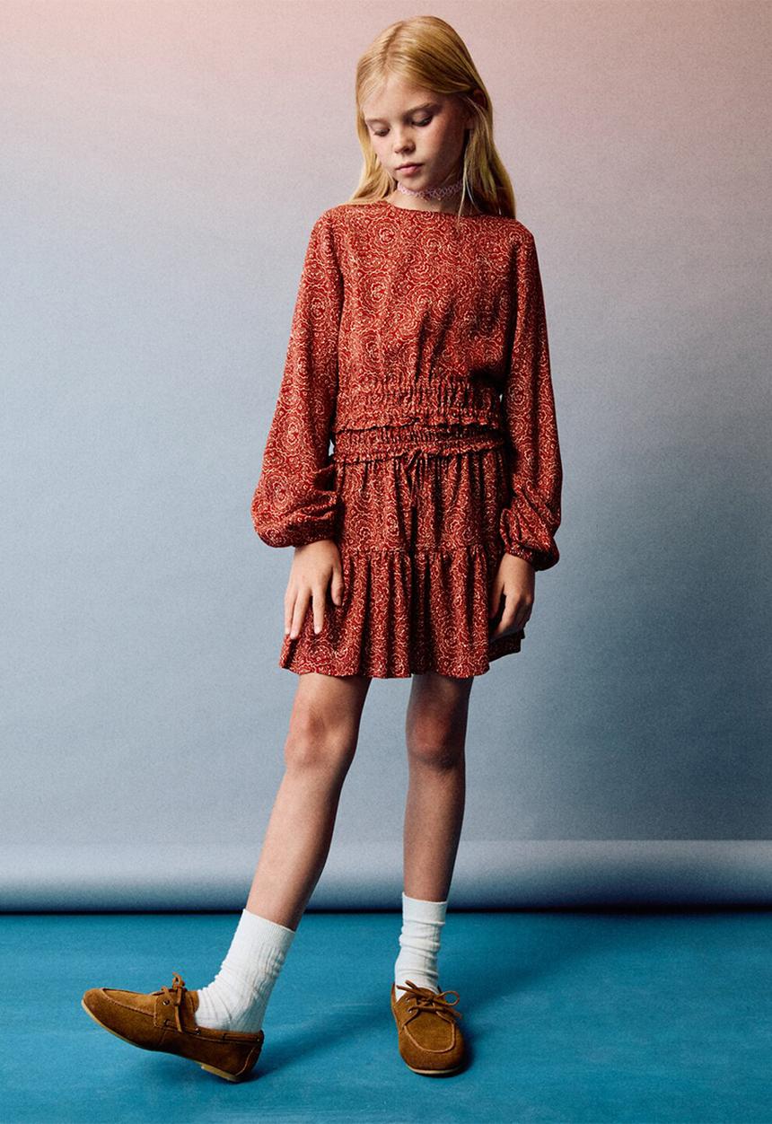 MANGO - Blouse lolita - medium orange