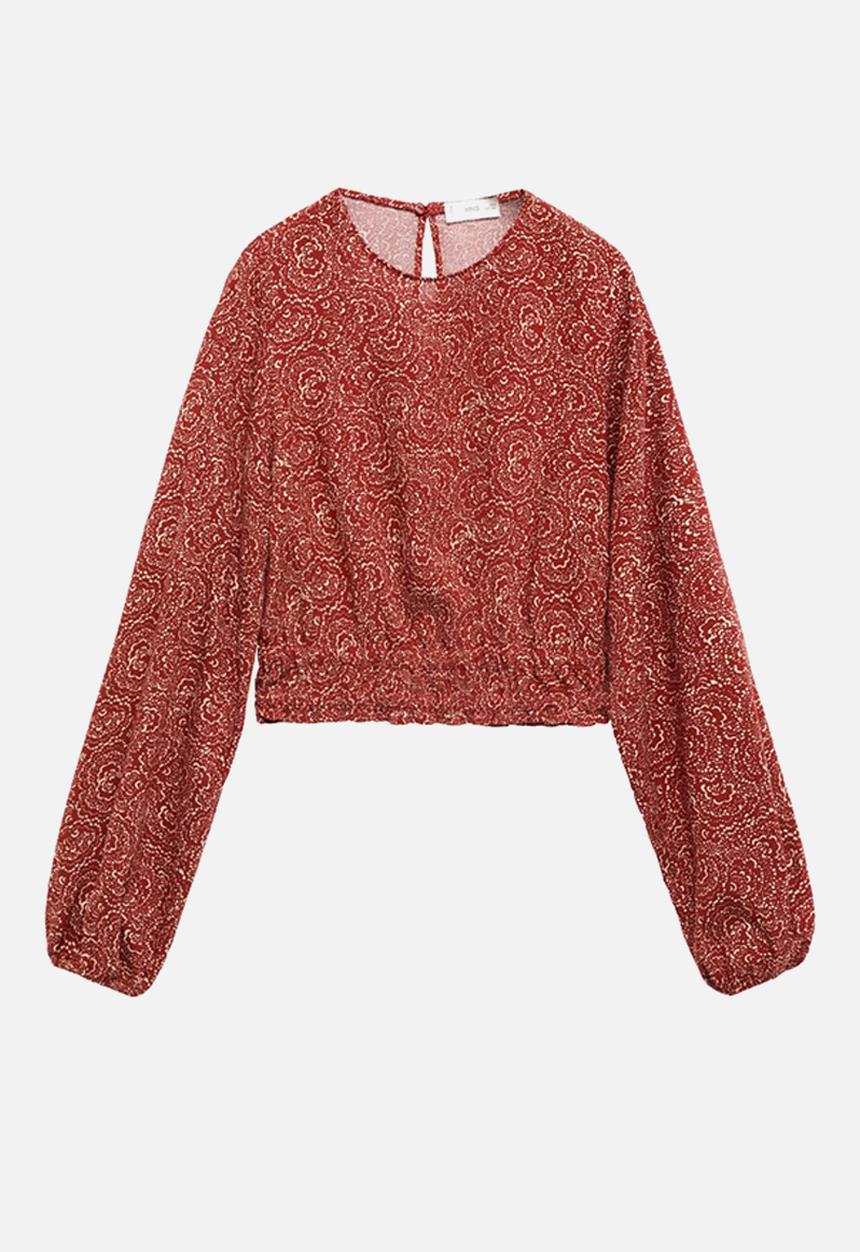 MANGO - Blouse lolita - medium orange