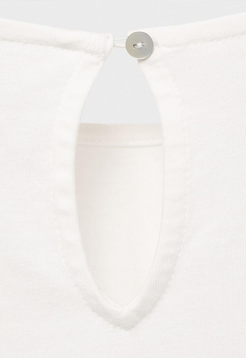 MANGO - T-shirt entre - natural
