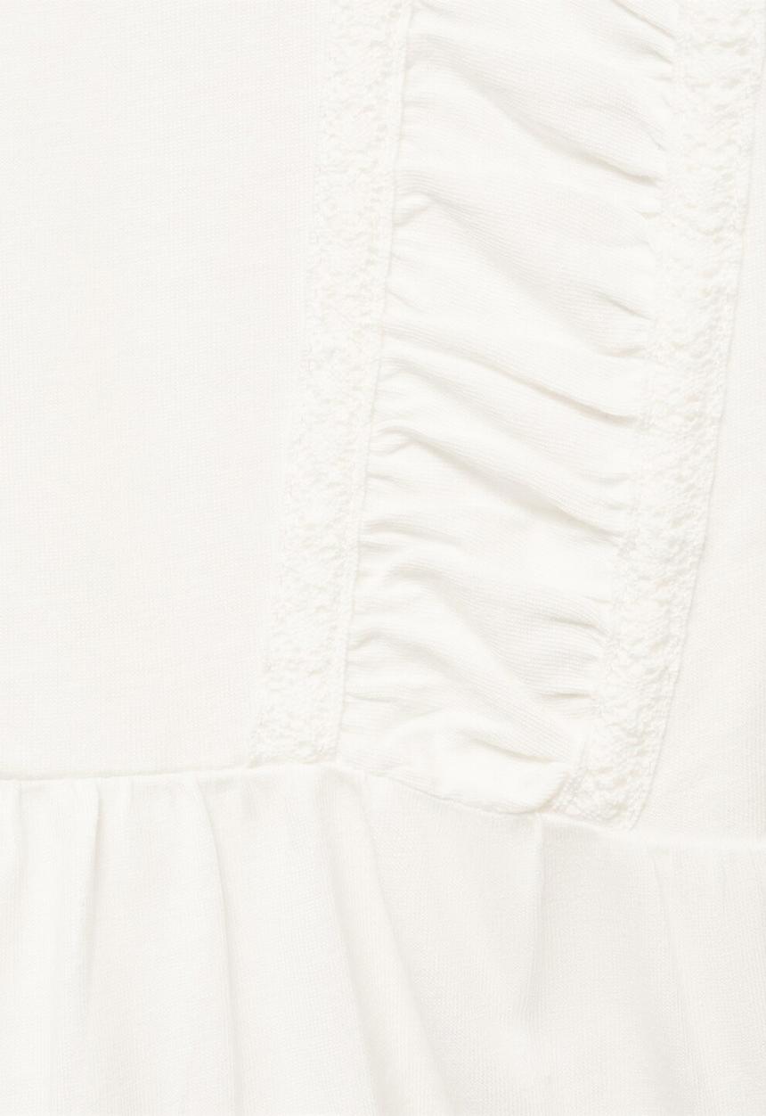 MANGO - T-shirt entre - natural