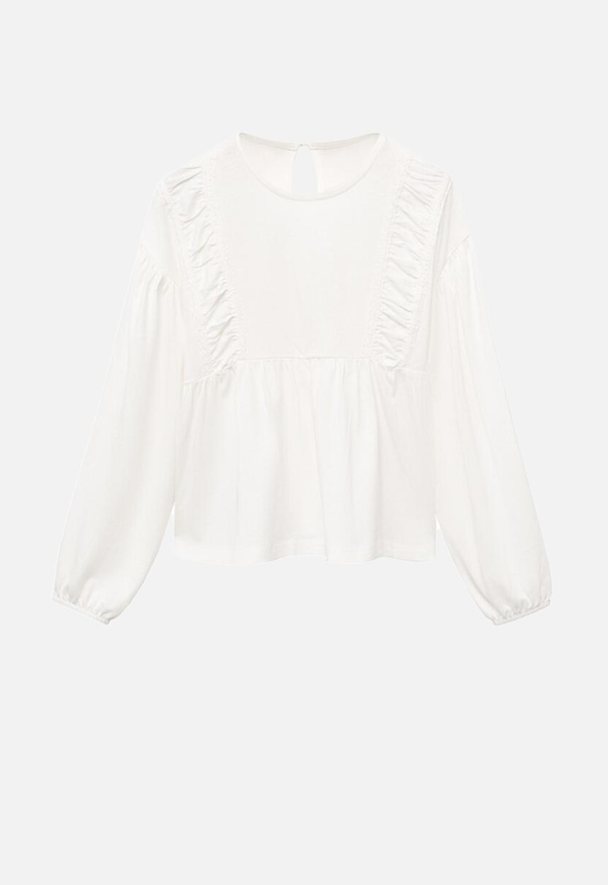MANGO - T-shirt entre - natural