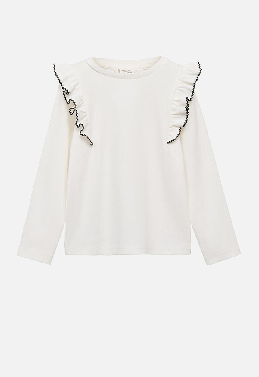 MANGO - T-shirt coli - natural
