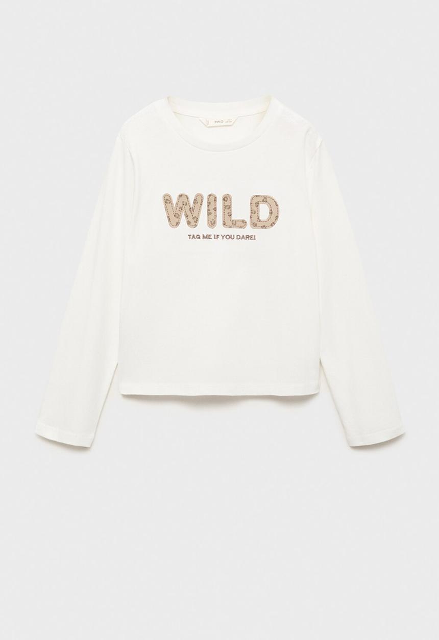 MANGO - T-Shirt WILD - Natural