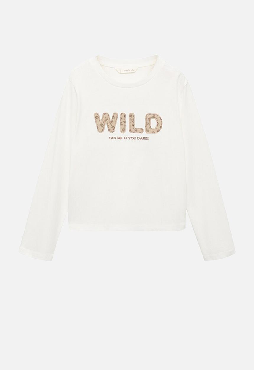 MANGO - T-Shirt WILD - Natural