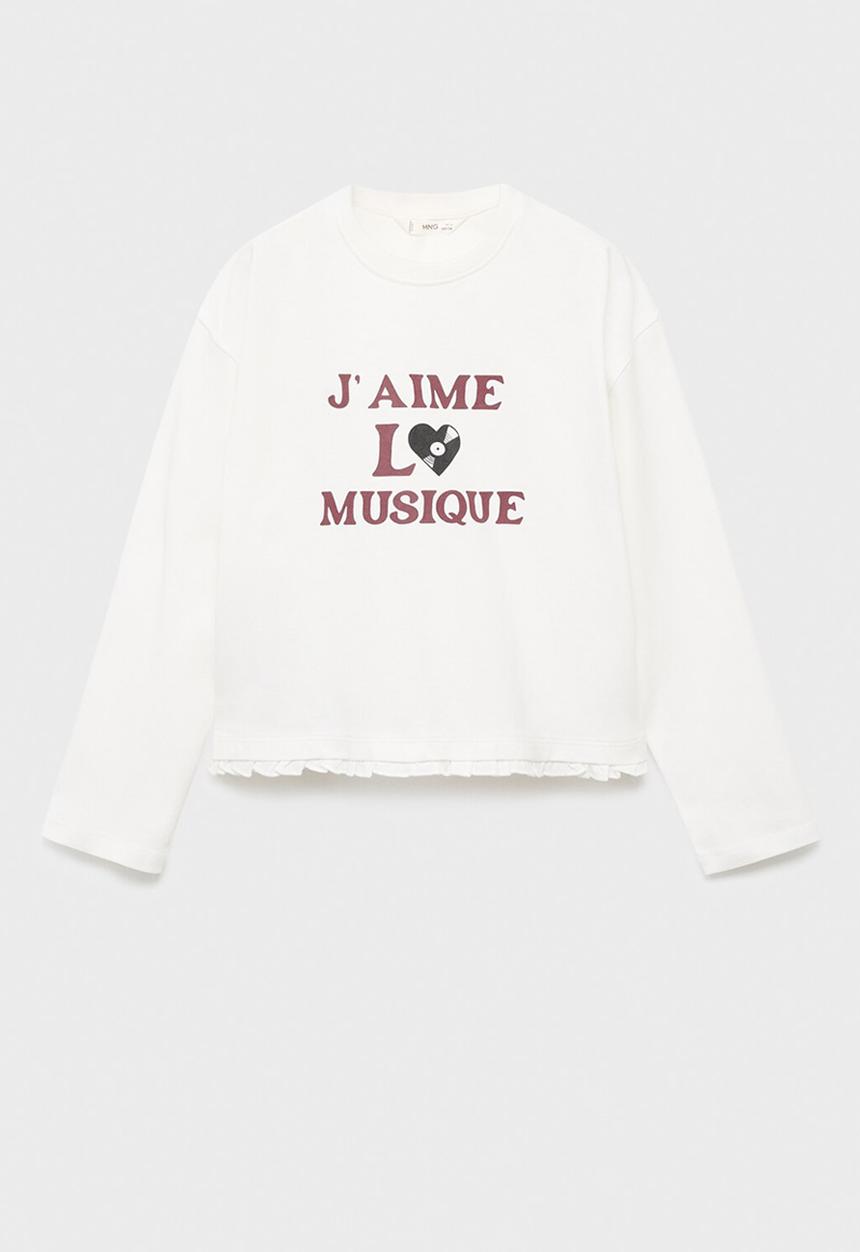 MANGO - T-Shirt MUSIQUE - Natural