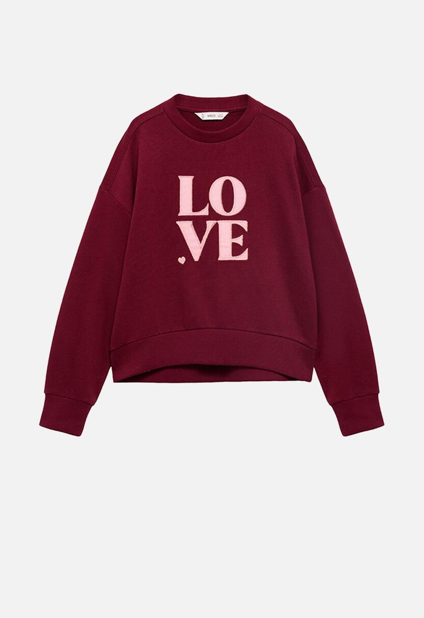 MANGO - Sweatshirt lundi - dark red