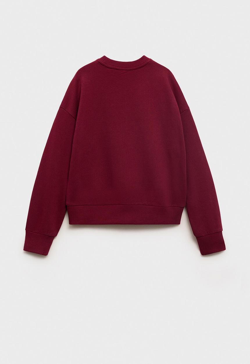 MANGO - Sweatshirt lundi - dark red