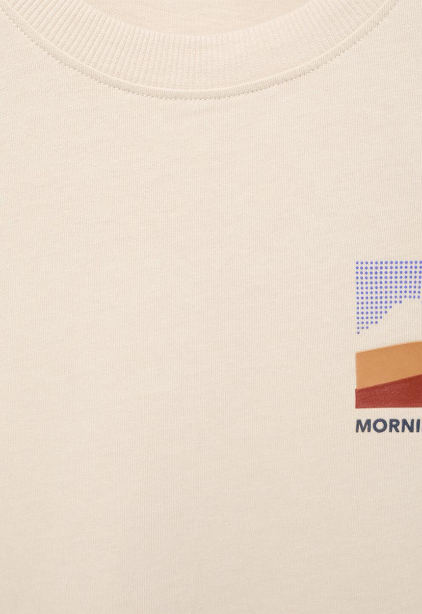MANGO - T-shirt morning - light/pastel brown