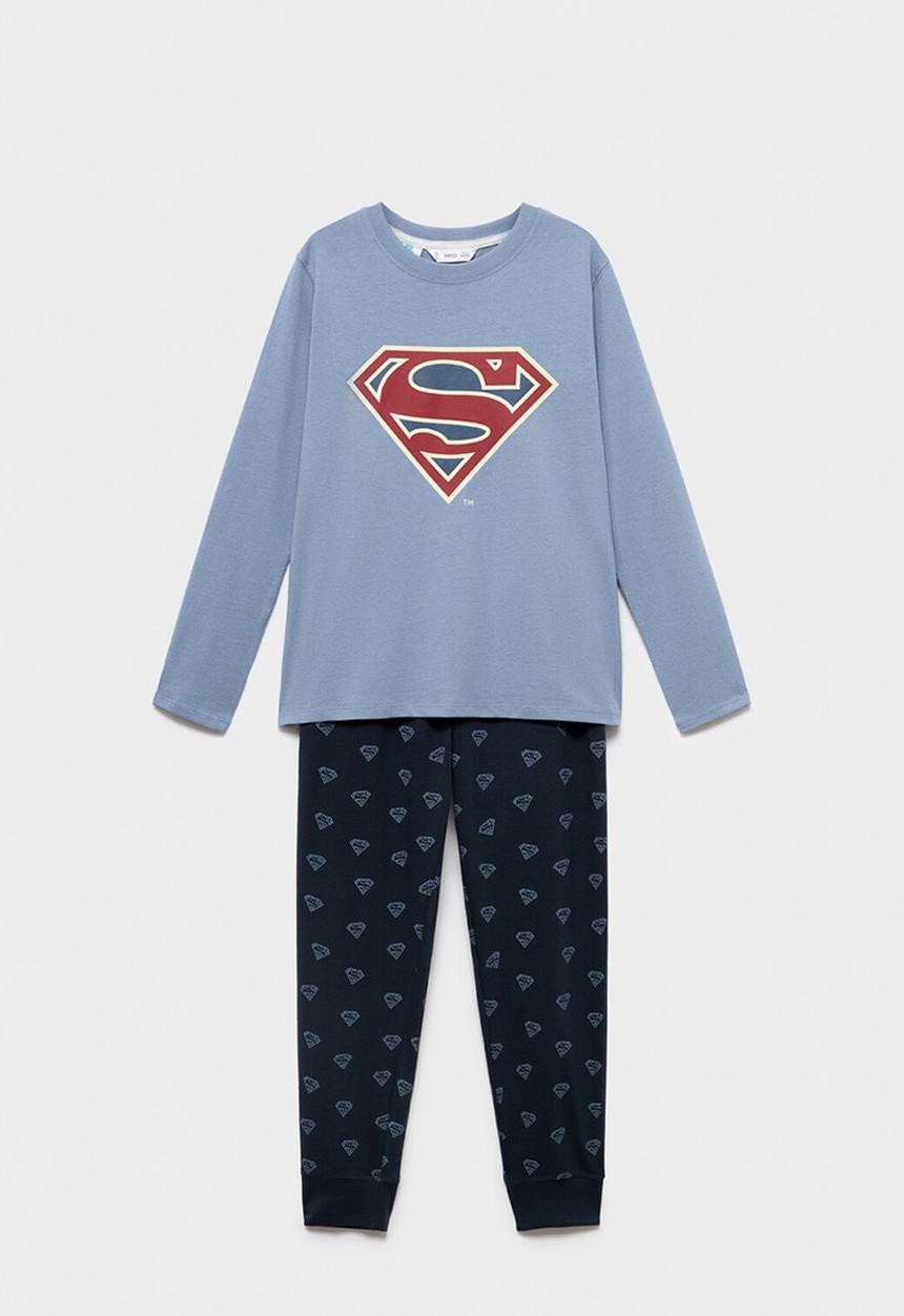 MANGO - Pyjama superman - medium blue
