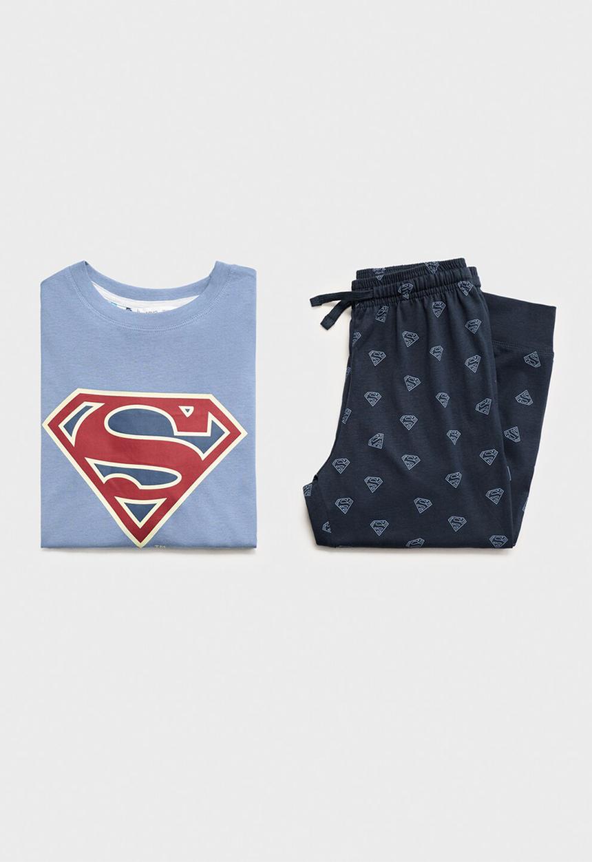 MANGO - Pyjama superman - medium blue