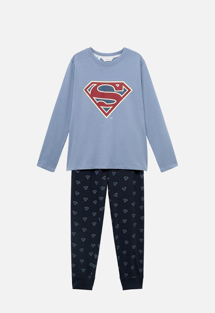 MANGO - Pyjama superman - medium blue