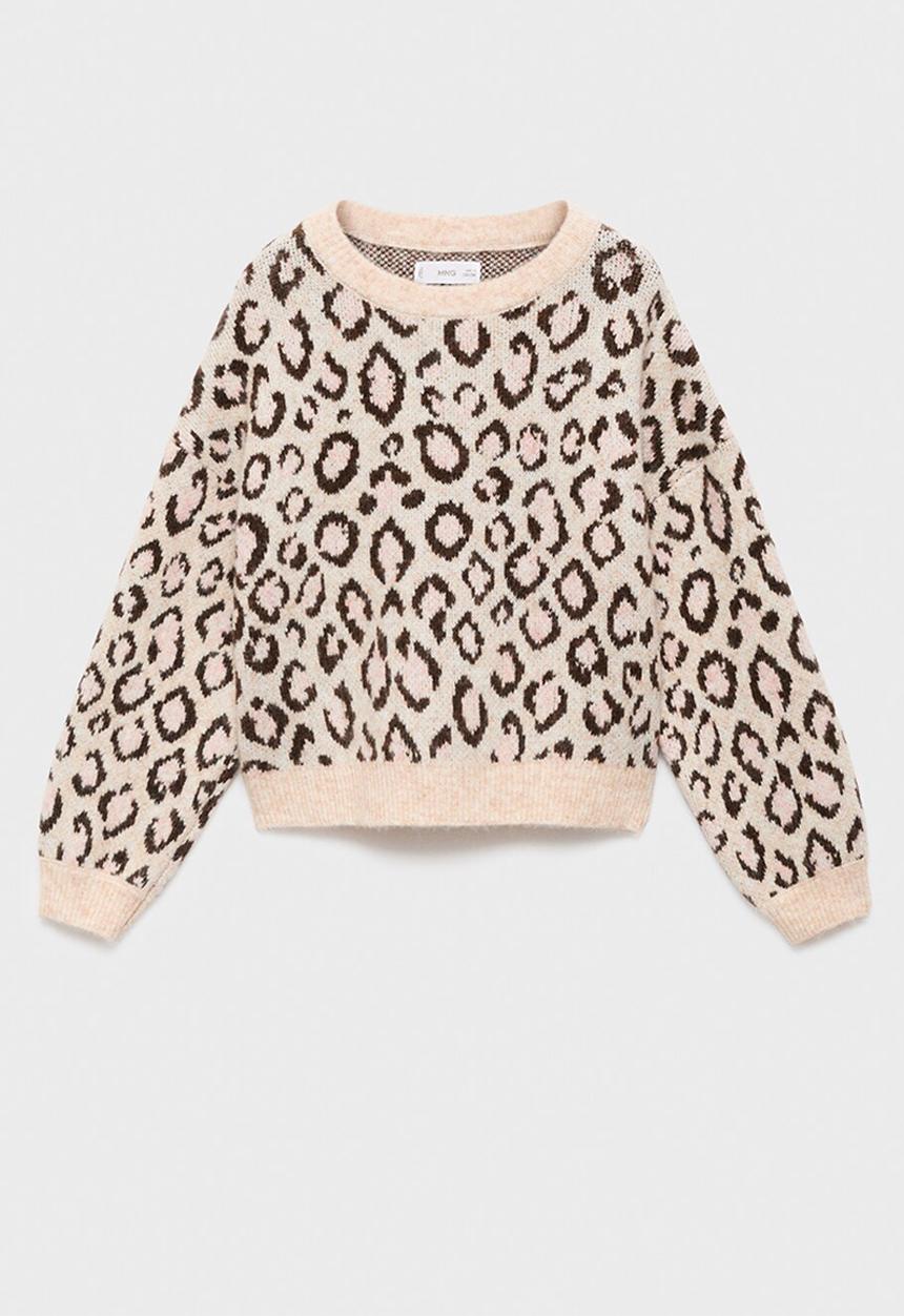 MANGO - Sweater MEOW - Light/Pastel Brown