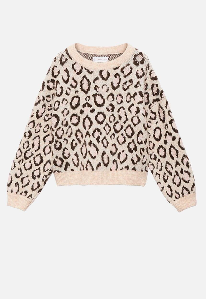 MANGO - Sweater MEOW - Light/Pastel Brown