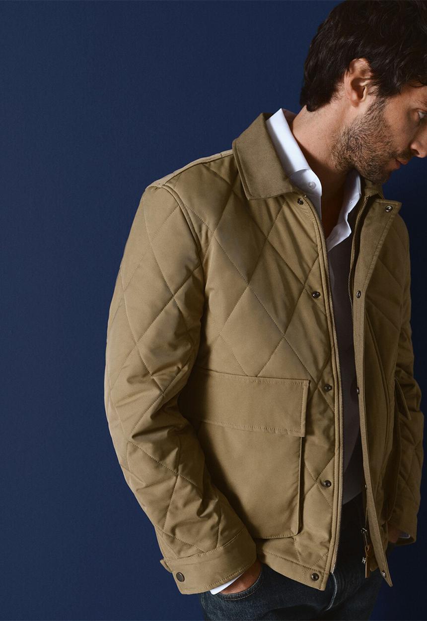 MANGO - Padded jacket -beige
