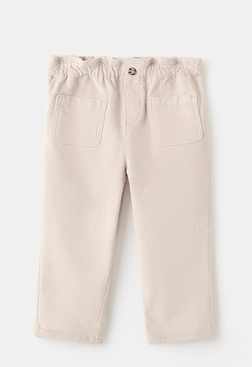 MANGO - Corduroy trousers - beige