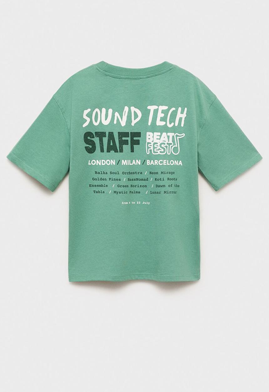 MANGO - T-shirt beats - green