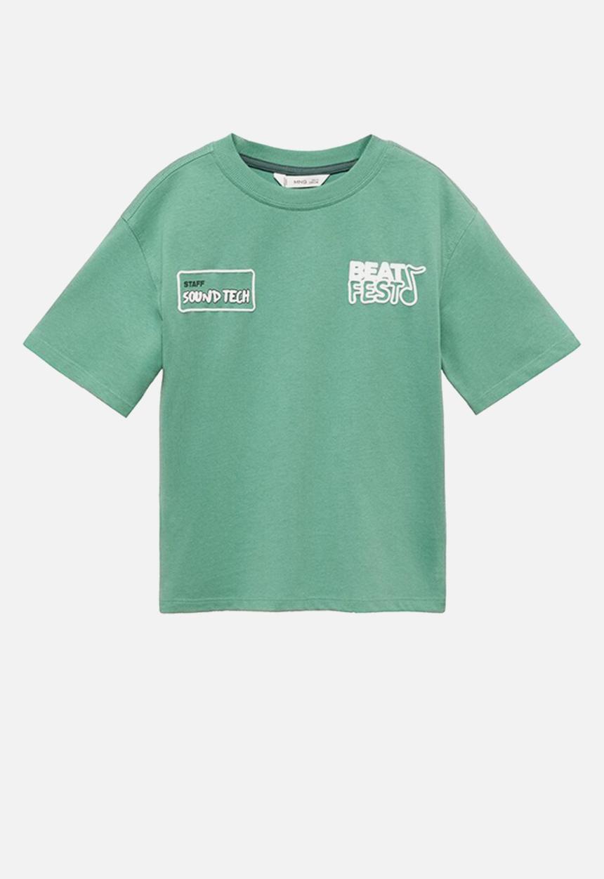 MANGO - T-shirt beats - green