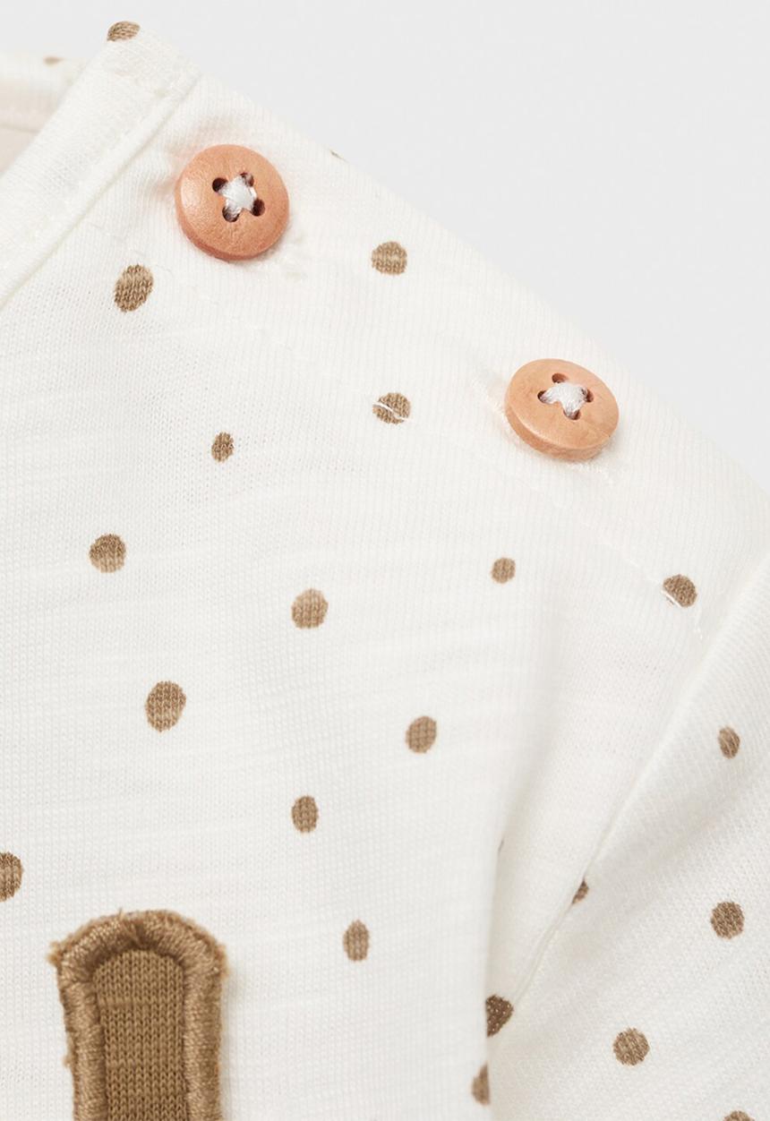 MANGO - T-shirt cheetah - natural