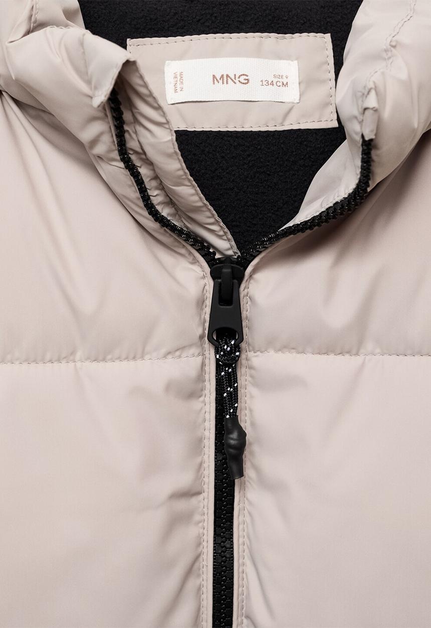 MANGO - Puffer coat america - light/pastel brown