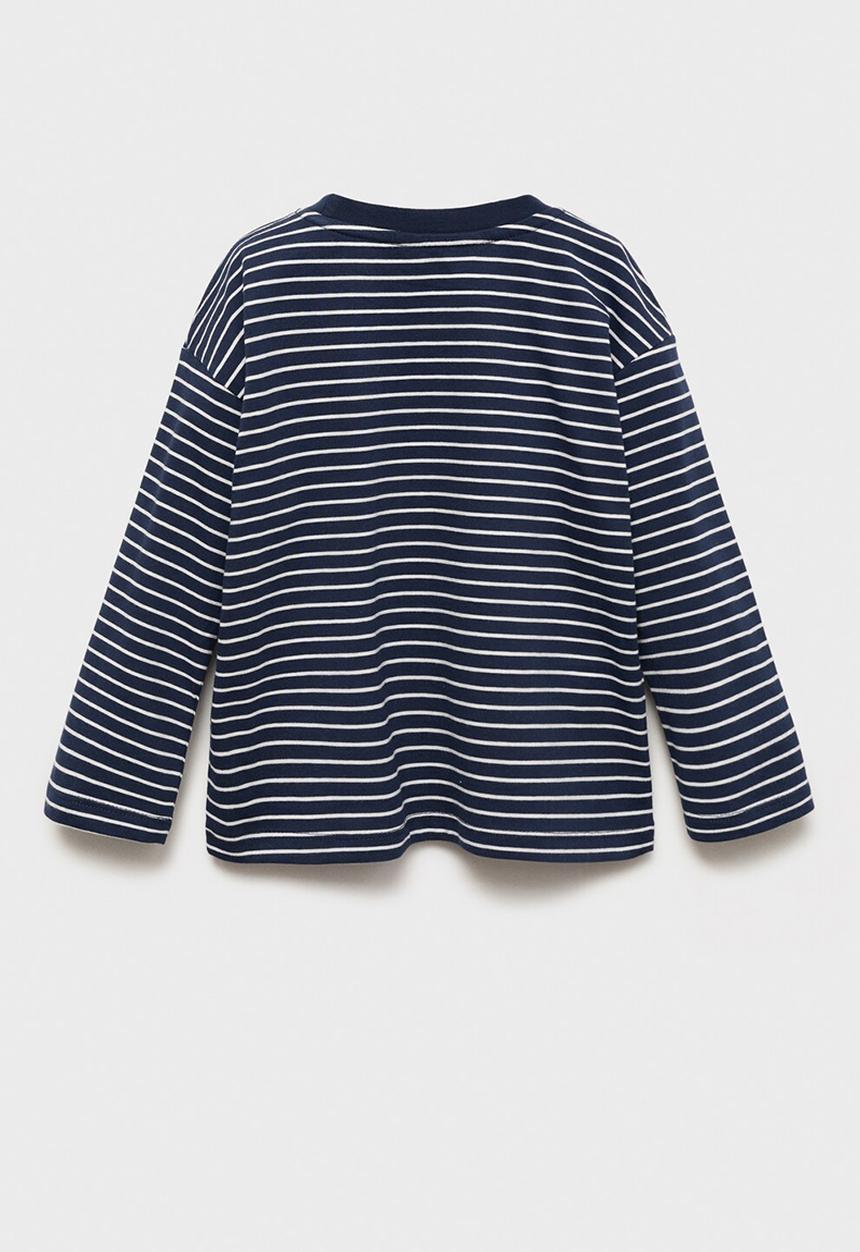 MANGO - T-shirt ponb - navy