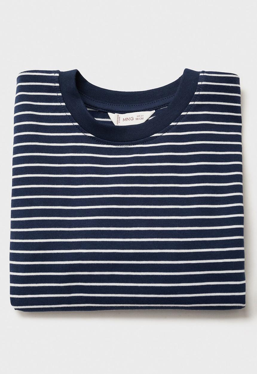 MANGO - T-shirt ponb - navy