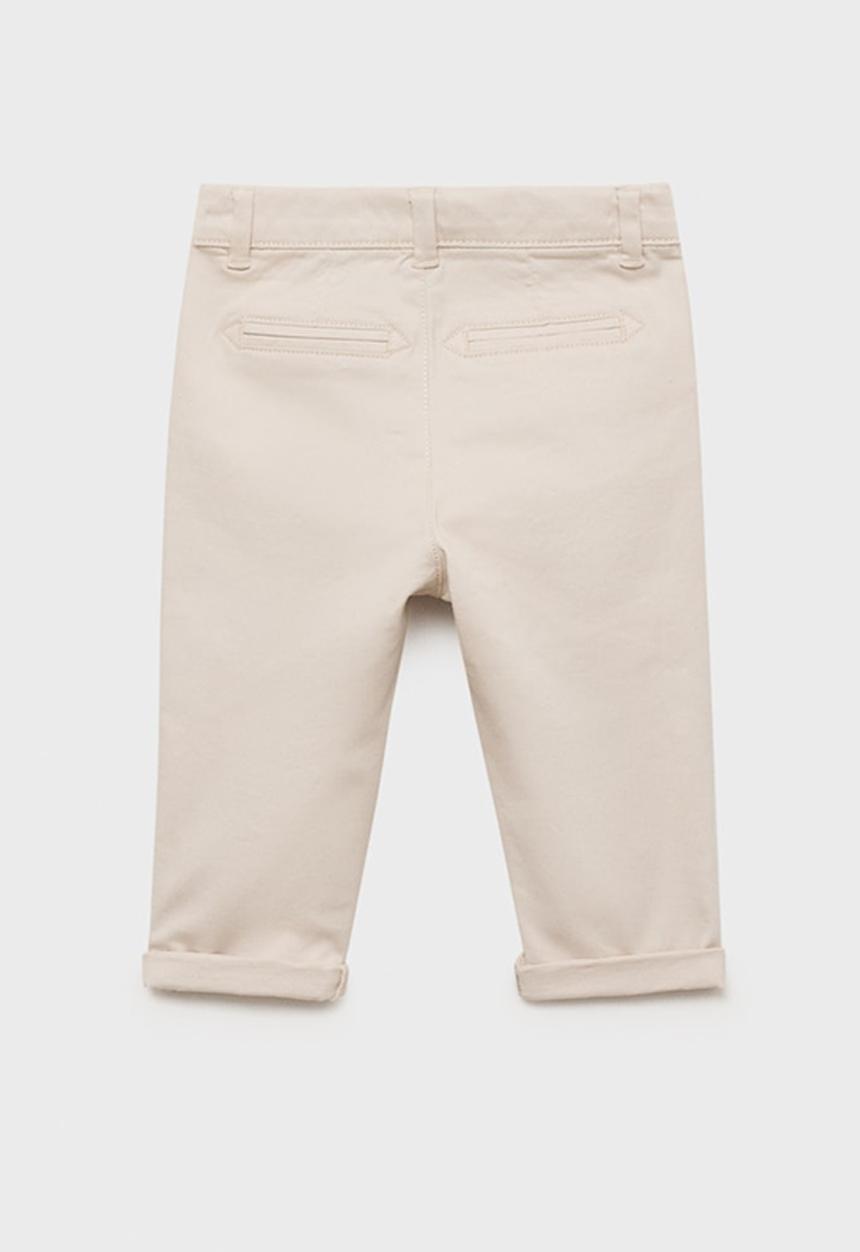 MANGO - Trousers chino - light beige