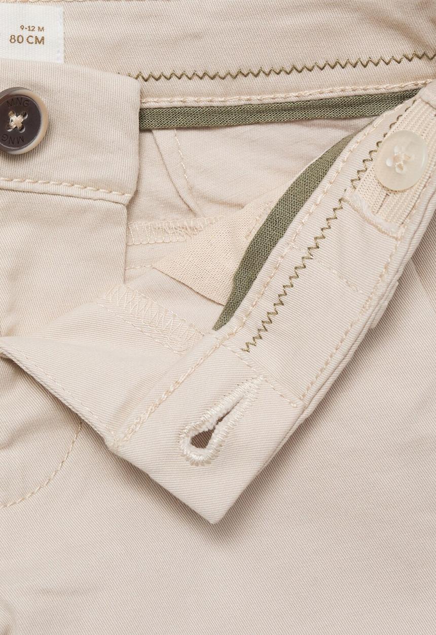 MANGO - Trousers chino - light beige