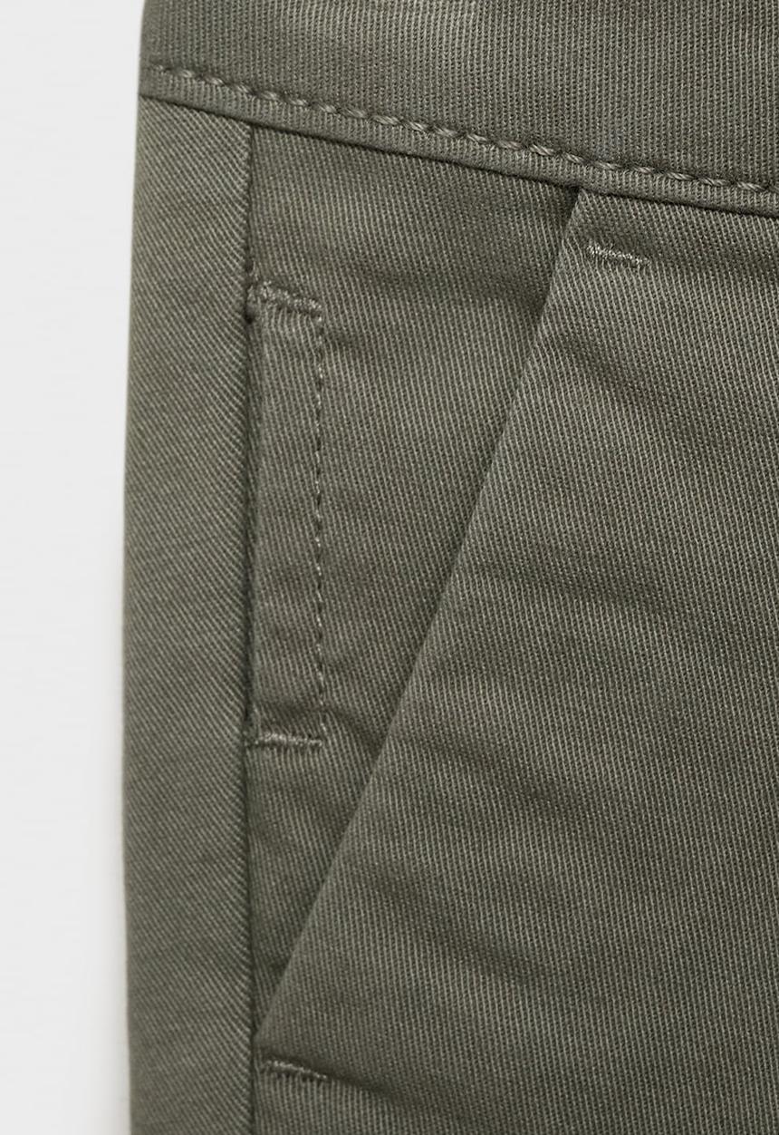 MANGO - Trousers chino - khaki