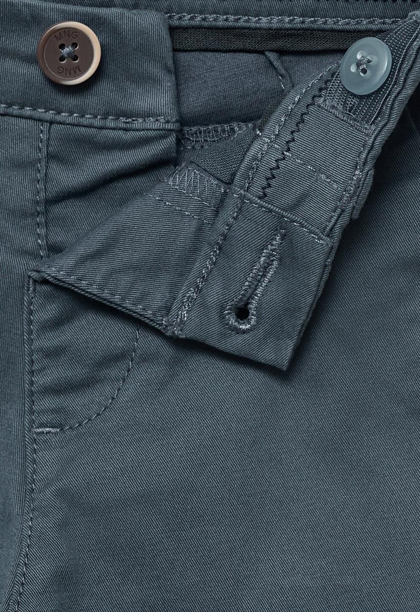 MANGO - Trousers chino - medium blue