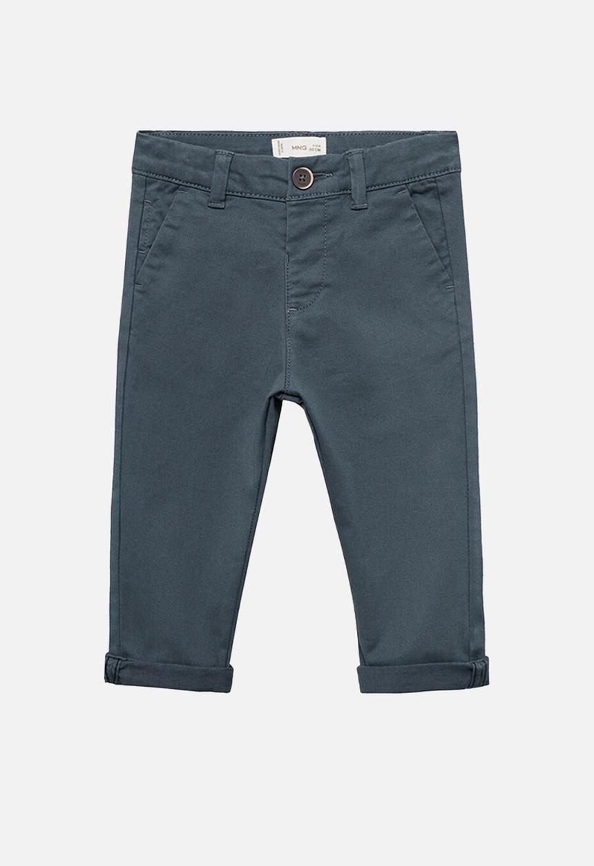 MANGO - Trousers chino - medium blue