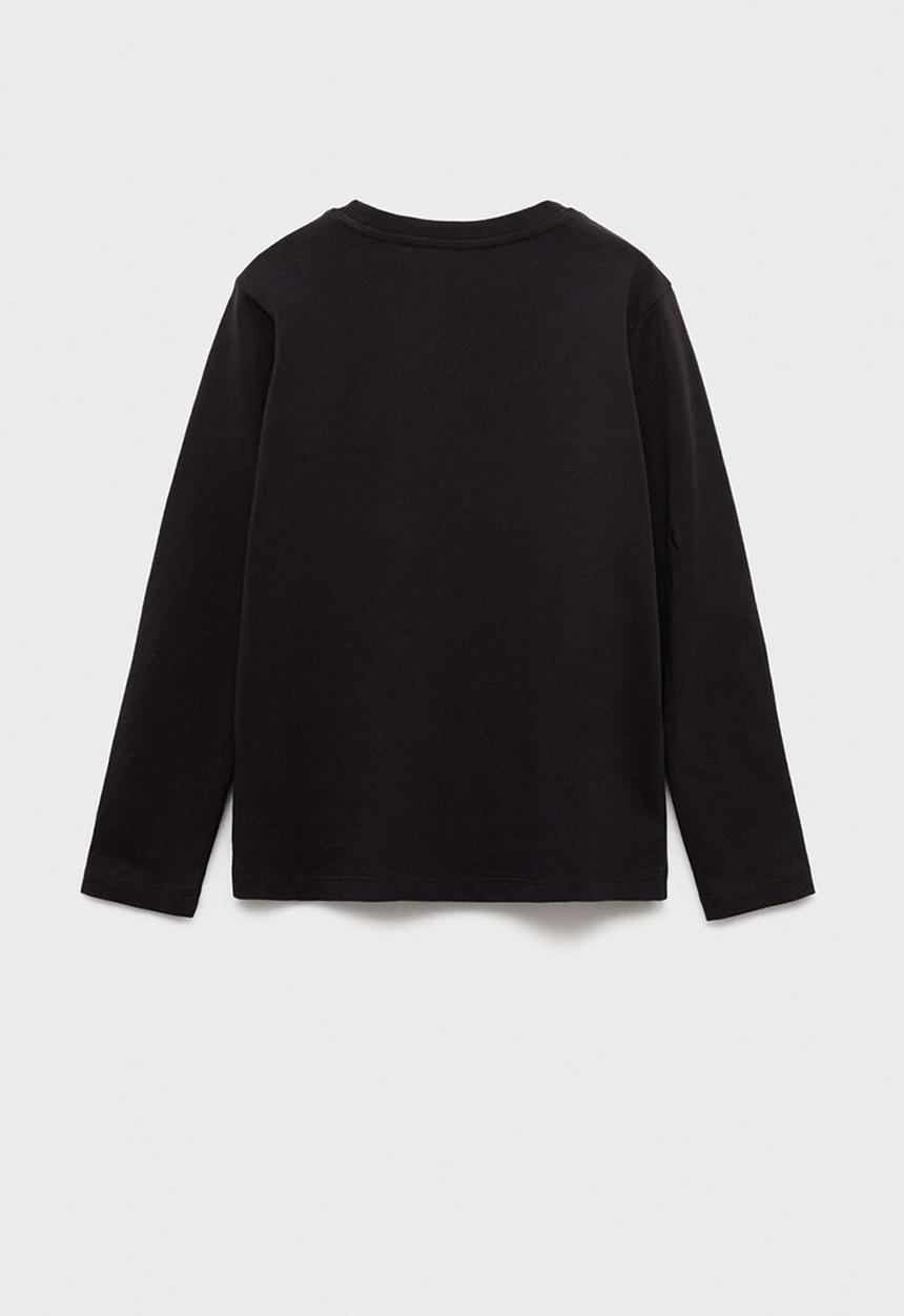 MANGO - T-shirt basica1 - black