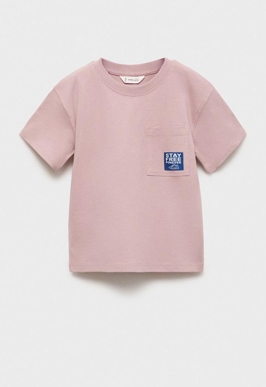MANGO - T-shirt stayfree - light pastel pink