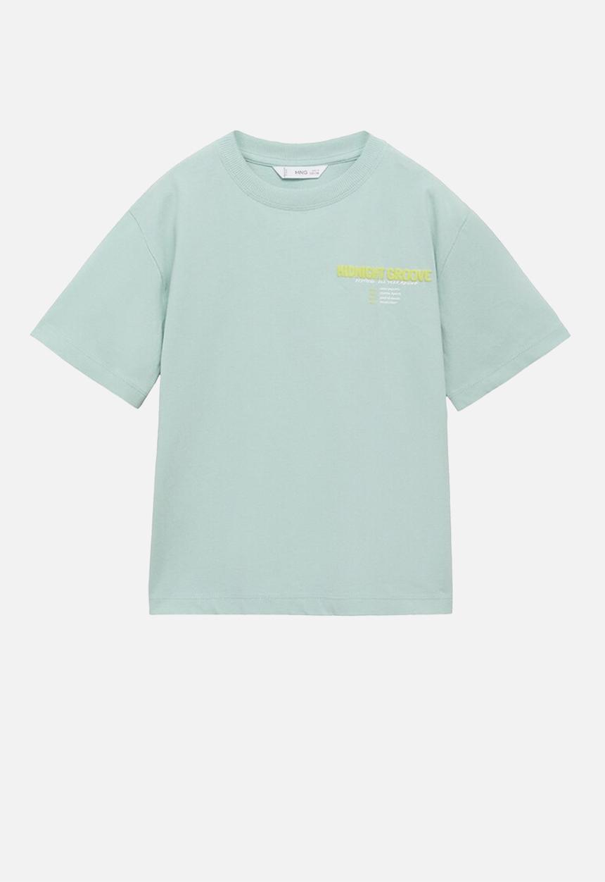 MANGO - T-shirt midnight - turquoise & aqua