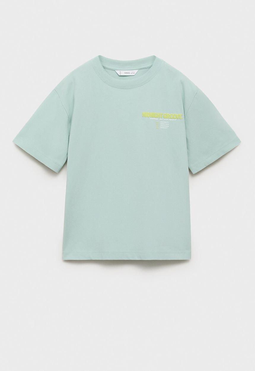 MANGO - T-shirt midnight - turquoise & aqua