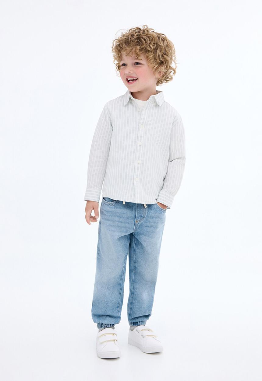 MANGO - Jeans joggerb - open blue