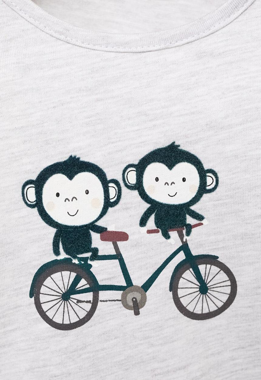 MANGO - T-shirt bici - medium gray