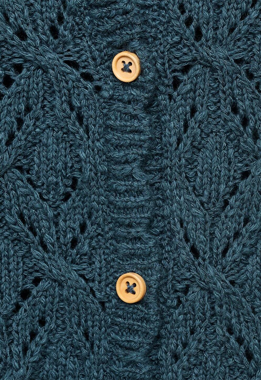 MANGO - Cardigan beltran - dark blue